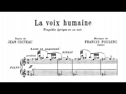 Poulenc, Francis: La voix humaine (with score)