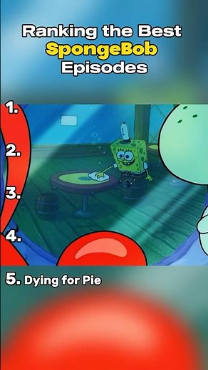 Ranking the Best SpongeBob Episodes #shorts