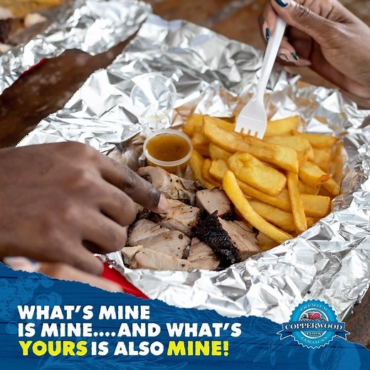 What’s mine is mine…what’s yours is also mine! Tag the friend that you’d want to have a delicious Jerk Pork Date with! #CopperwoodPork #PremiumQualityPork #SupportingBrandJamaica | Copperwood Pork | Facebook