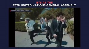 Korean pop superstars BTS perform their song 'Permission To Dance' at the United Nations Headquarters during the 76th General Assembly on Monday, September 20. Follow Rappler's #UNGA coverage at https://www.rappler.com/world/global-affairs/updates-united-nations-general-assembly-2021 | Rappler