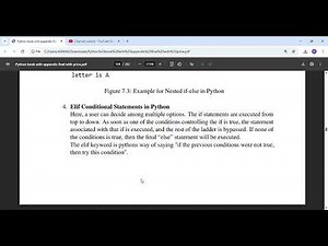 Python Nested and elif statements