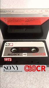 SONY C60CR ~1973 мод.ряд але касета 1975 року вир-ва #sony #japan #collection #audiocassette #sound