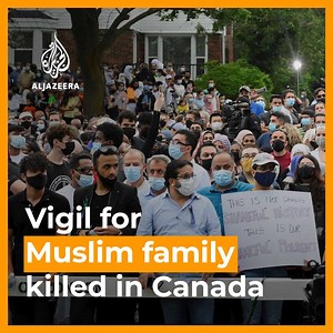 545K views · 29K reactions | Thousands in Ontario gathered to remember four members of a Muslim family who were killed in what Canada’s PM called a 'terrorist attack'. Police say the family were on an evening walk when they were targeted in a premeditated hate crime ➡ https://aje.io/yfzqba | Al Jazeera English | Facebook