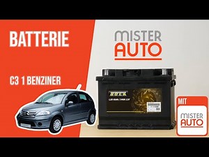 Replacing the battery in a Citroën C3 1 1.1 i 🔋