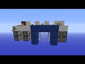 Compact 2x2 Sliding Glass Door | Only 80 blocks! | Minecraft