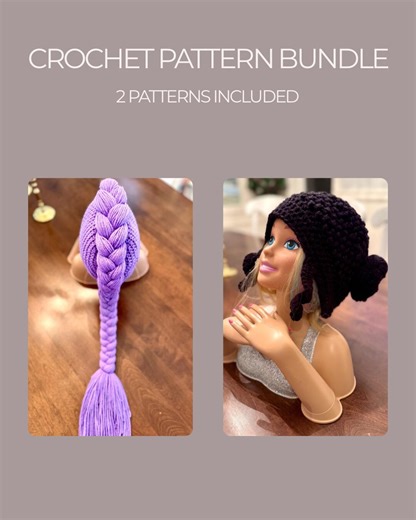 K-pop Demon Hunters Crochet Beanie Pattern Bundle, Rumi, Zoey, Cosplay Hat, Child PDF - Etsy