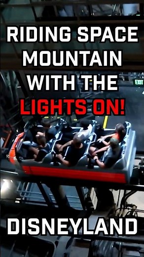 Space Mountain with the LIGHTS ON! (Rare POV) #Disneyland #SpaceMountain
