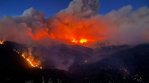 Where is Garnet Fire burning in Central California? See interactive map