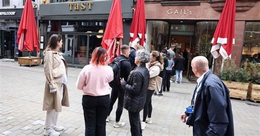Huge queues down Manchester street as Gail's Bakery opens its doors