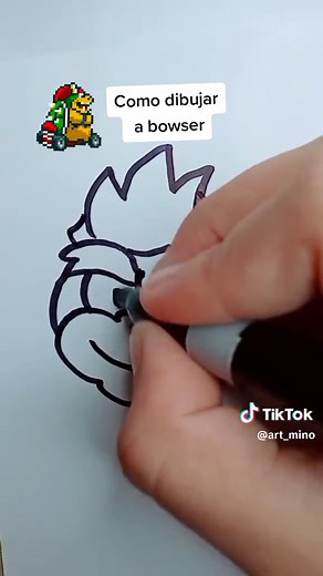 Cómo dibujar a Bowser Jr. fácilmente