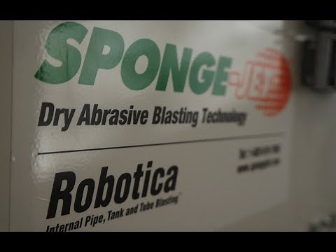 Sponge-Jet Robotica Internal Pipe Cleaning and Blasting