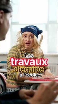 Les travaux d’équipe à l’école 😱 #école #prof #élèves