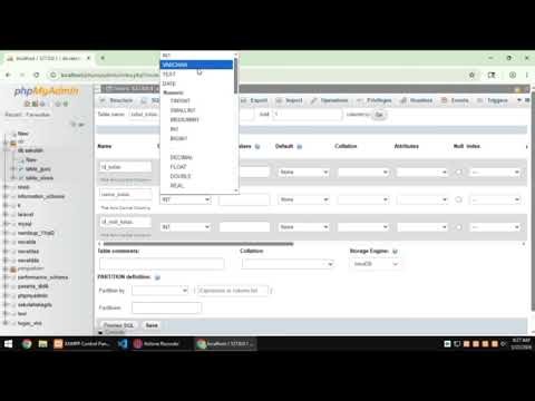 CARA MEMBUAT DATABASE DI XAMPP DAN phpmyadmin