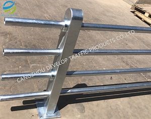 [Hot Item] Steel Guardrail W Beam Bridge Guardrail Traffic Barrier Aashto M180