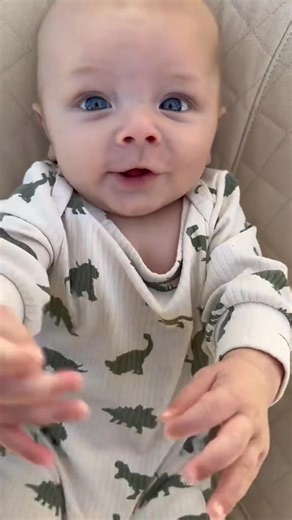 Little man is sick so here’s a glimpse of Cohen as a baby! Always been a chatter box | Marin Felsoci