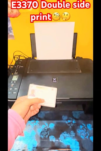 How to take an double side print in Canon E3370 Printer #viral #shorts #canonphotography #doubles