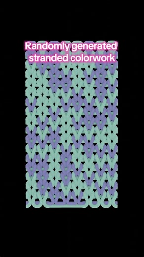Blender Geometry Nodes: Random Stranded Colorwork Generator