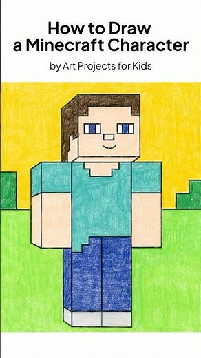 How to Draw a Minecraft Character #minecraft #minecraftsurvivalseriesepisode1 #drawing