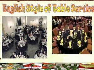 methods and types of table service