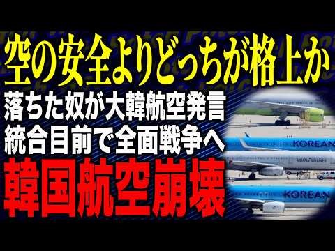 【✈️機長やめてください‼✈️事故常連同士が大喧嘩…空の恐怖が始まった😨「飛べないOinkはただのOink」で腹筋崩壊🐷】韓国航空崩壊！？落ちた奴が大韓航空発言で全面戦争へ！空の安全よりどっちが格上か