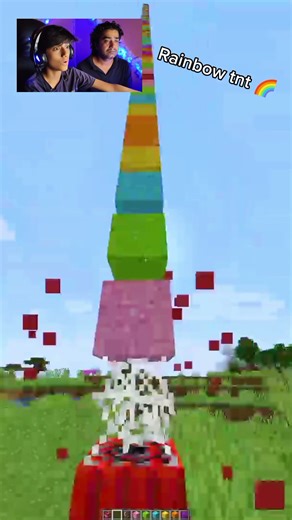 Minecraft Rainbow TNT💀 $1126 #minecraft #shorts