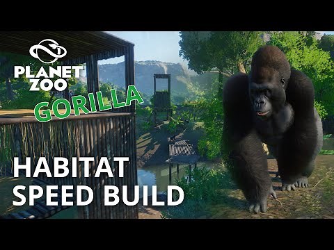 Planet Zoo | Western Lowland Gorilla Habitat Speed Build