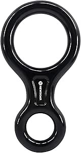 NewDoar Climbing Gear Downhill Equipment, Descender Rappel Rock Climbing Descending Belaying Equipment Rescue Figure 8 Descender Rigging Plate 35KN for Climbing Belaying and Rappeling Device