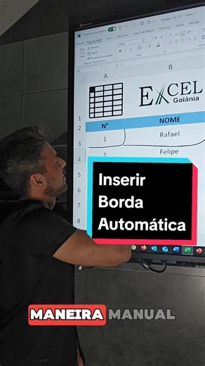 Aprenda a Inserir Bordas Automaticamente no Excel