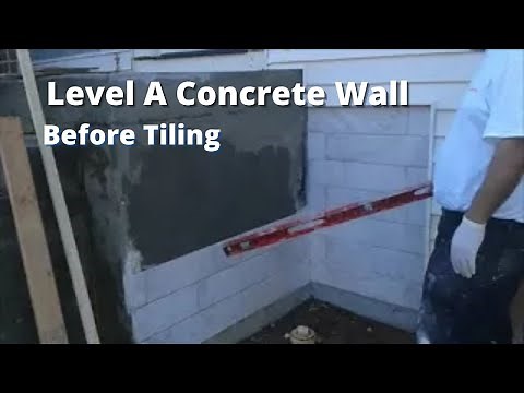 How To Level A Concrete Wall - Before Tiling Exterior Concrete wall