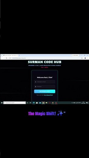 Animated Login & Sign-Up Page by Surman Code Hub 💻✨ #developer #coder #computer #computer #coding