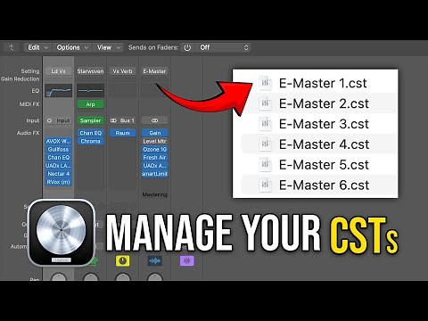 Locate & Manage CHANNEL STRIP SETTINGS (Logic Pro 11)