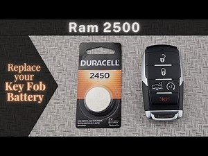 How to DIY Replace Change a Ram 2500 2019-2024 Key Remote Fob Battery