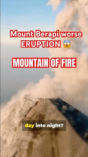 What happens if this erupts right now? 🌋 2010 Mount Berapi most powerful volcanic eruption #history