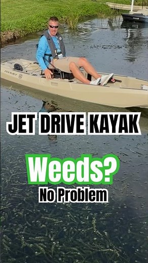 Jet Drive Kayak Rides Over Weeds - FluxJet #icast2026