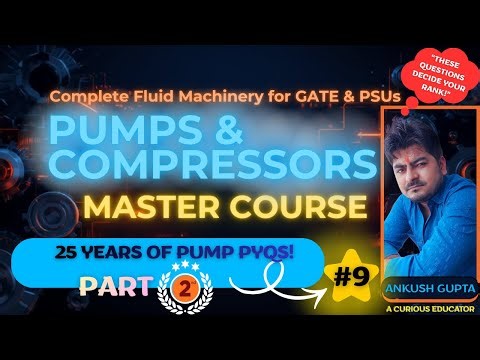 Centrifugal Pumps PYQs 2000–2025 Part - 2 | 25 Years of GATE Questions Solved 🔥 | Fluid Machinery #9