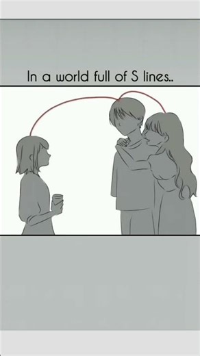 you'll be my red string 🫀 subscribe for more 🌹 #art #animation #viral #animeart #animationfeels #fyp