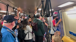 46K views · 553 reactions | One lucky train operator: “This train ride will be closing out a major part of BART history. Thank you for joining us and riding with us tonight.” | Bay Area Rapid Transit | Facebook