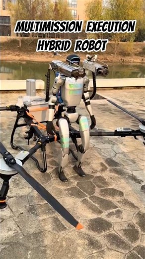 Multifunctional Hybrid Robotic System! #shorts #drone #ugv #Robotics #unitree #humanoid #Technology
