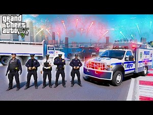 NYPD Protecting Times Square During New Years Party In GTA 5