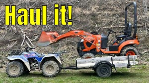 20 reactions | In this video we share what we believe you will need to be able to trailer your subcompact tractor whether Kubota BX, John Deere 1025r, LS, TYM or other brand. | Peek’s Peak Hobby Homestead | Facebook