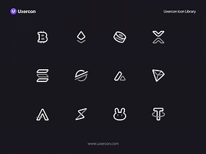 Cryptocurrency - Uxercon Icon Library