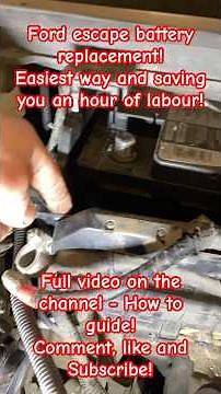 Ford Escape Battery change - How to guide #Ford #Escape #Battery #HowTo #DIY #SUV #Maintenance #Car￼