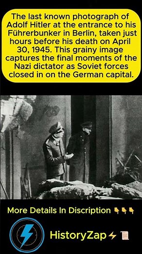 The Final Hours: Hitler's Last Photo Before Death in the Bunker, 1945