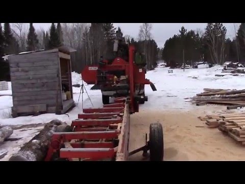 Portable sawmill site setup, quick note on stacking and drying lumber