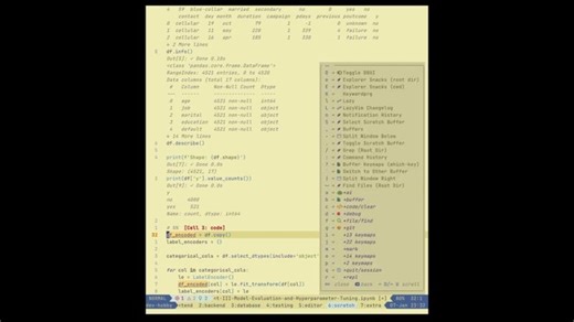 Jupyter Notebooks in Neovim with pyworks.nvim - ML Hyperparameter Tuning Demo | Jeryl E.