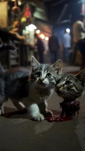 Sad Cat Crying at Night with Gentle Rain Sounds #cat #cute #kitty