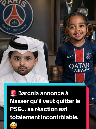 🚨 Et si Barcola annonçait vraiment à Nasser qu'il veut signer à Liverpool ? 😂 La réaction de Nasser est complètement lunaire... surtout avec le psychologue. 🤣 💬 Tu penses qu'il va finalement prolonger ou partir ? #psg #barcola #humour #football #parissaintgermain