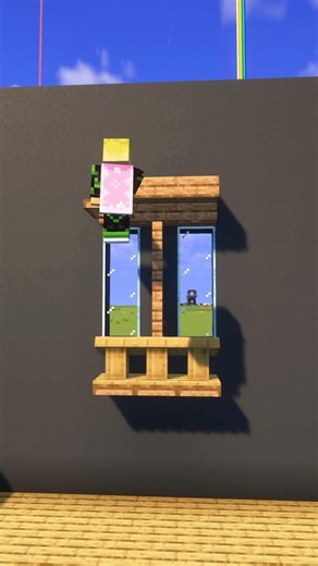 Minecraft Window Design 🤩 #minecraft #shorts