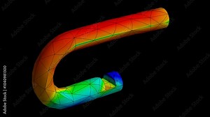 Mechanic simulation engineering - Stress and breakpoint analysis of Lock under force and moment conditions