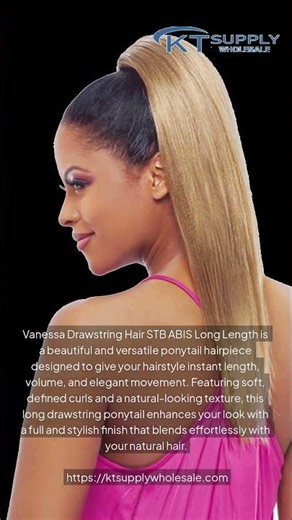 Vanessa Drawstring Ponytail Hair Extension STB ABIS Long